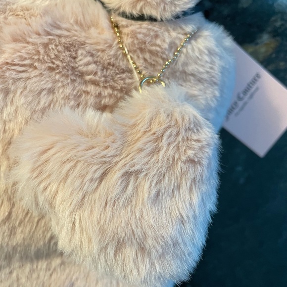 Fuzzy Juicy Couture Dusty Blush Mini Tote - Picture 4 of 11